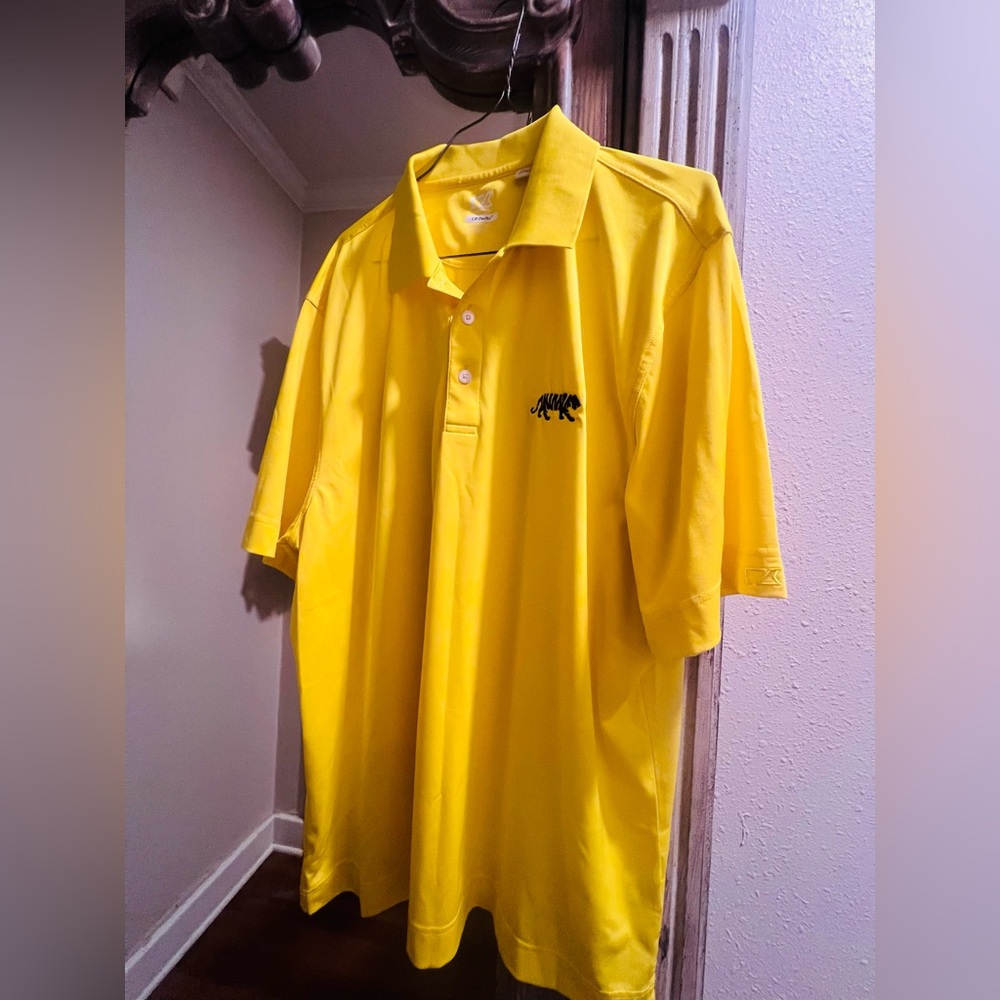 LSU Cutter & Buck. Yellow Polo - Size XL. EUC